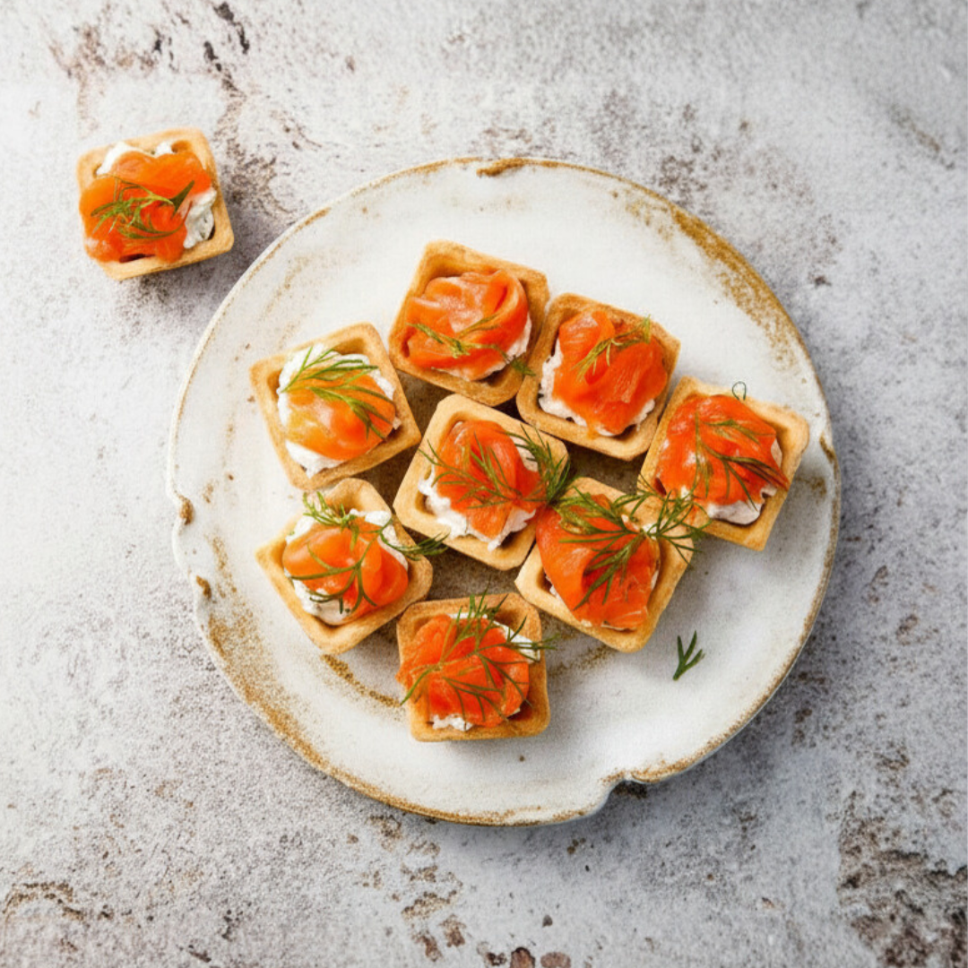 Easy Smoked Salmon Tartlets