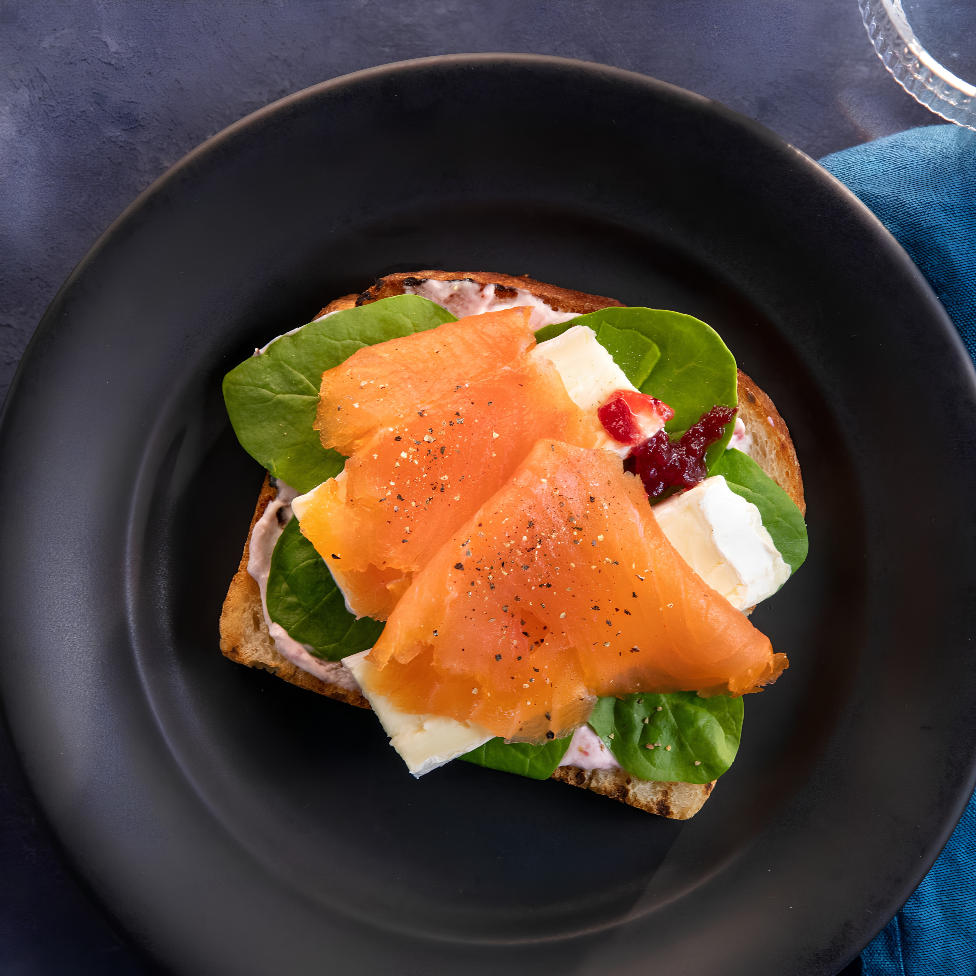 Smoked Salmon Festive Sandwich