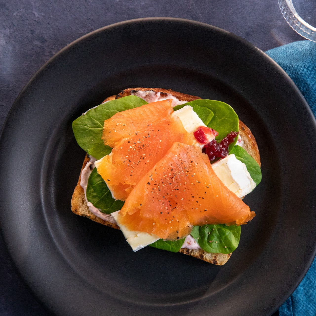 Smoked Salmon Festive Sandwich