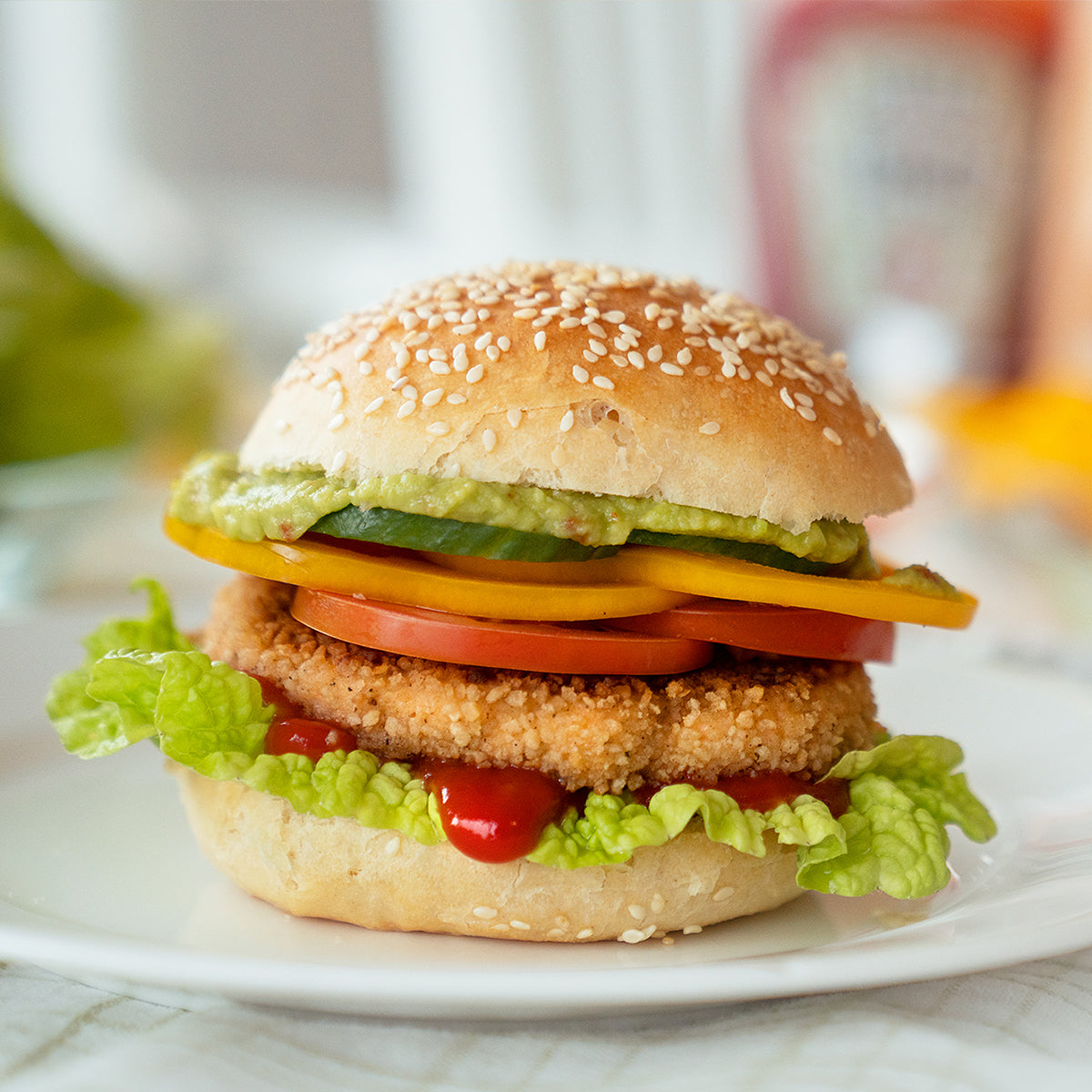 Salmon burger